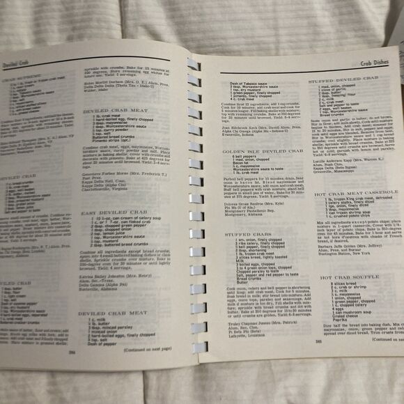 The Panhellenic Cookbook MEATS 1968 VINTAGE Spiral 2000+ Recipes - Picture 8 of 9